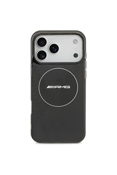 Mercedes Benz Husă MagSafe AMG cu strat dublu, transparentă fumurie, pentru i...