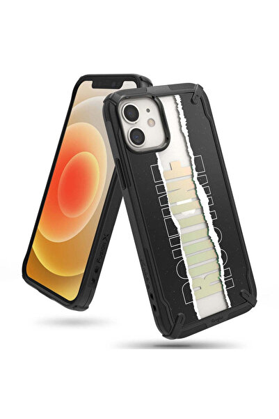 Ringke Husă de telefon Fusion X Design pentru iPhone 12 Mini, Negru (XDAP0020)