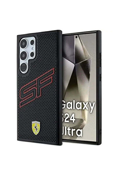 Ferrari Carcasă perforată Big SF pentru Samsung Galaxy S24 Ultra, negru