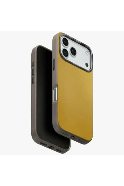 uniq Husă Lyden DS pentru iPhone 17 Pro cu încărcare Magclick - galben-gri