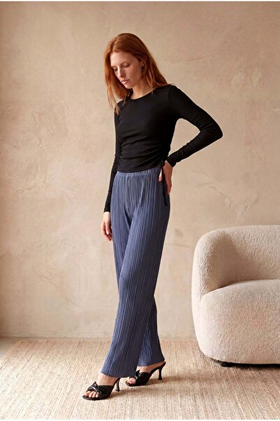 WESTMARK LONDON Ženska crna rebrasta bluza ANGELA, 95% pamuk / 5% elastin, us...