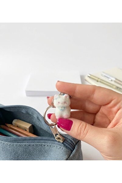 Winy Concept Sevimli Kedi Peluş Anahtarlık Kawaii Çanta Süsü Ve Kalemlik Ferm...