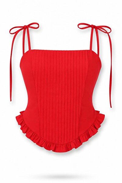 5in1Canpolat Crveni remen bustier 4192