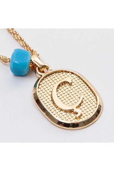 ZERO LAND Zengemtr Plastic Beaded Twisted (230125) Letter Necklace-Ç