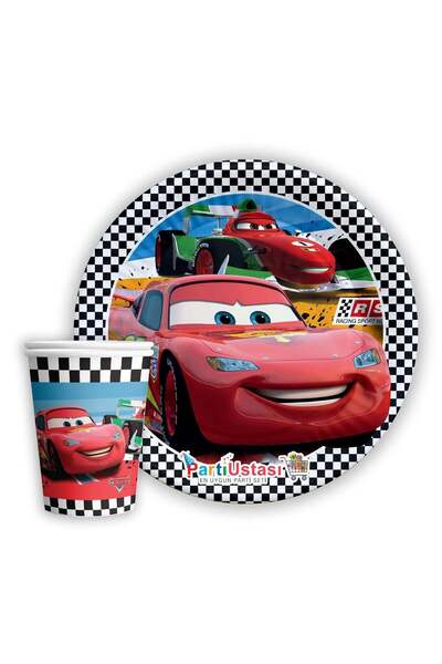 Cars Tabak Bardak 8'li