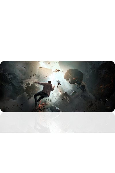 BLS 90X40 cm Mousepad pentru gaming de dimensiuni mari, cu bază anti-alunecar...