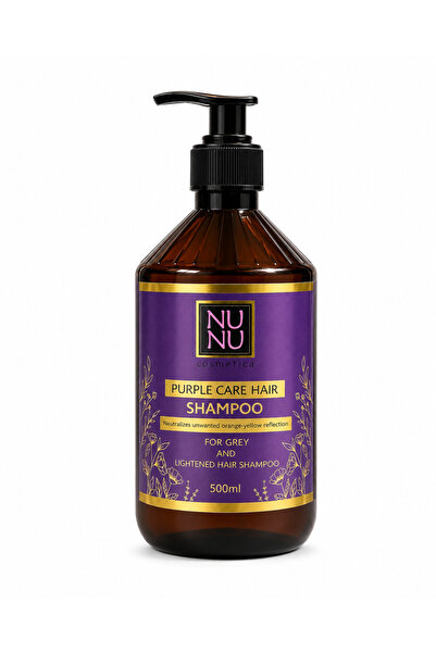 Nunu Cosmetica Sampon mov NU NU Cosmetica Purple Care pentru păr gri și decol...