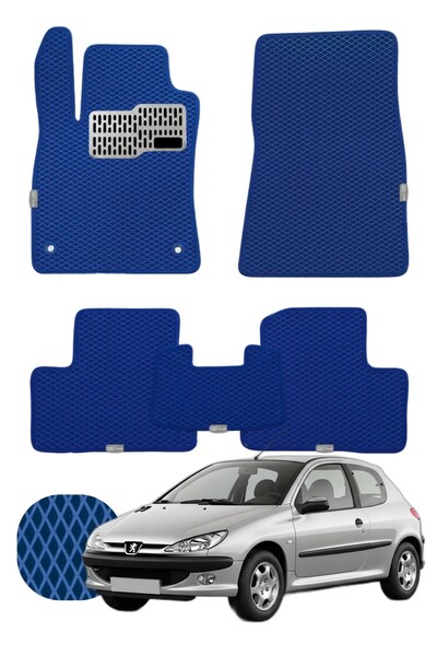 UNAL MAT Peugeot 206 HB 1998-2012 Özelleştirilebilir Tam Set Premium EVA Pasp...
