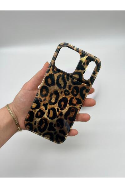 ELMALI STORE iPhone 17 Pro Leopard Pattern Glossy Phone Case – Stylish and Pr...