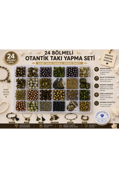 By MO Accessories Otantik Boncuklarla Yaz Sezonu Takı Yapım Seti Kendin Yap H...