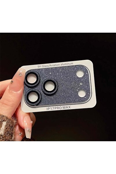 OLEA AKSESUAR iPhone 17 Pro Max Silver Complete Lens Protection Metal Full Ca...
