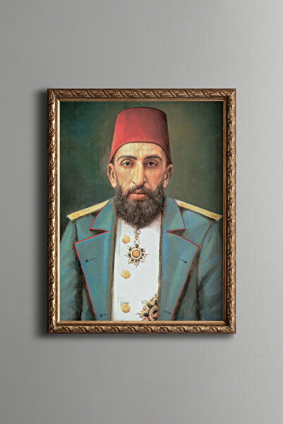 epiqart صورة عبد الحميد هان - إطار منقوش عتيق الطراز - نموذج نحيف