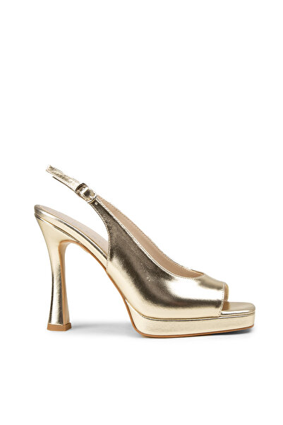 Deery Women's Gold Color Platform Evening Dress Shoes