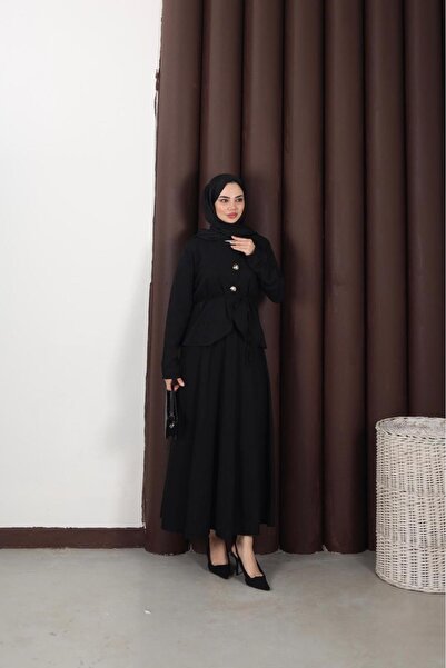 Moda Krash Süzüne Embroidered Skirt and Blazer Set
