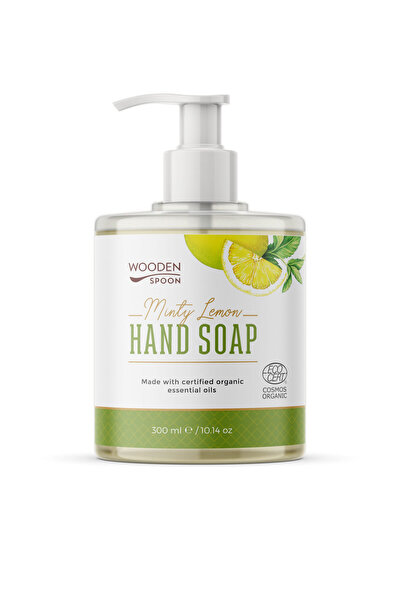 Wooden Spoon Sapun lichid pentru maini cu menta si lamaie 300ml