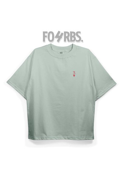 FO4RBS T2046 Royalflush Printed Oversize Tshirt