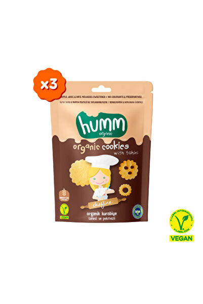 Humm Organic Organik Tahinli ve Pekmezli Vegan Kurabiye - 3 Adet