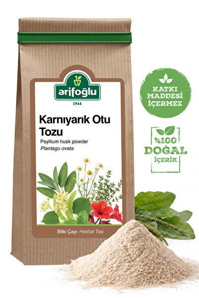Arifoğlu Karnıyarık Otu Tozu (Psyllium) 150 gr. Doğal ve Katkısız