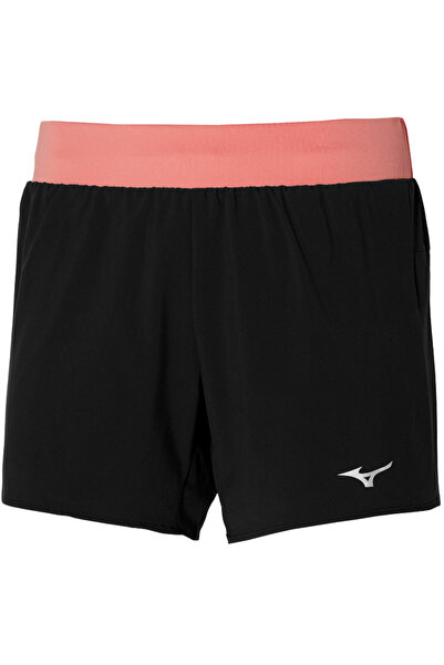 MIZUNO Γυναικεία σορτς τρεξίματος Alpha 4.5 SS 2024 - Μαύρο/Κοραλλί - M