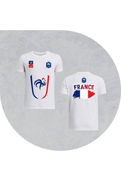 Generic France National Team White Polyester Sports T-Shirt