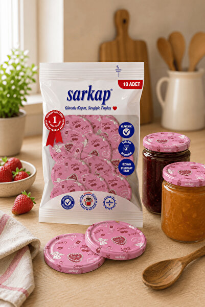 Sarkap Hijyenik Paketli 10'lu 82 mm Kapak - Love Seri - XOXO