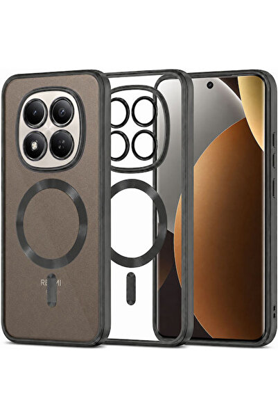 Techsuit Πολυτελής Κρυστάλλινη Πίσω Θήκη Μαύρη (Redmi Note 15 Pro+ / Poco M8 ...