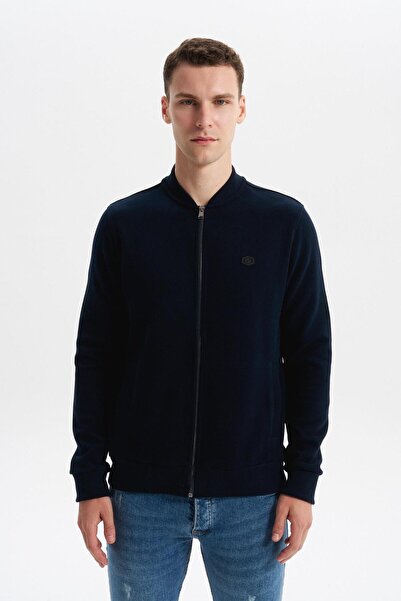 Arma Ar-Ma Men's Full Zipper Sweatshirt, Unprinted, Basic, Fleto, Pocketed, H...