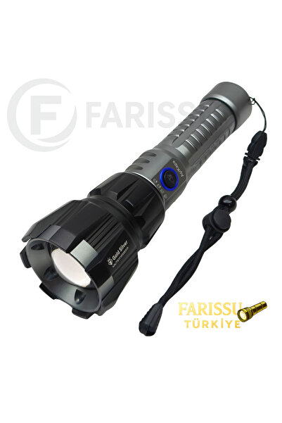 farissu GS-15950 60W 6000 Lümen Profesyonel Şarjlı El Feneri - 1.5 KM Menzill...