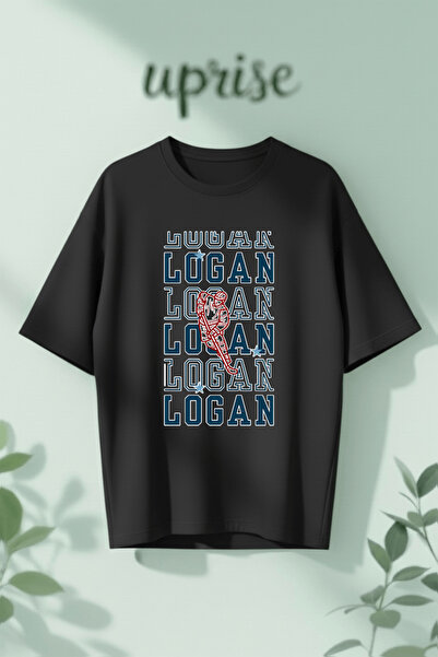 Vordevia Tricou oversize din bumbac imprimat Off Campus Briar Logan