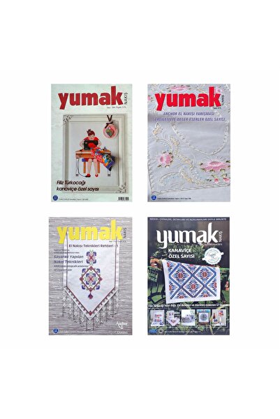 Tuva Yayıncılık Yumak (4 adet) Nakış Dergisi (104 - 106 - 113 - 117)