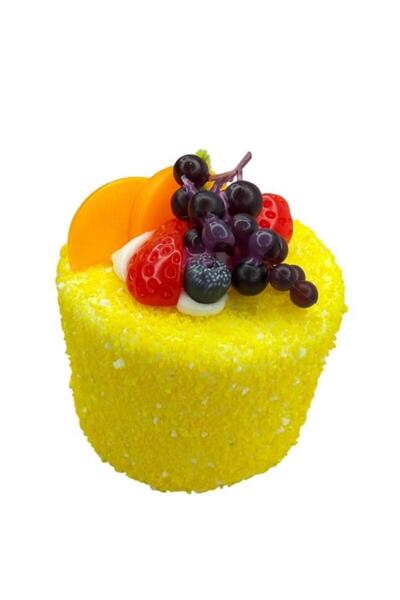 Nettenevime Yapay Limon Pasta Yumuşak Dokulu Yuvarlak Şeklinde Mini Pasta