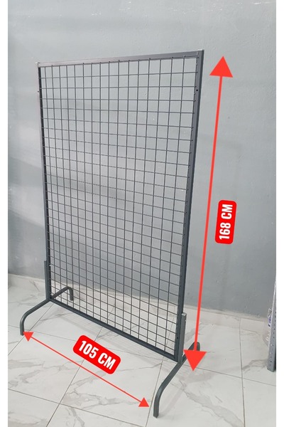 ASAFF AYAKLI TEL PANO 105X168 5X5 SIK TELLİ RENK:ANTRASİT