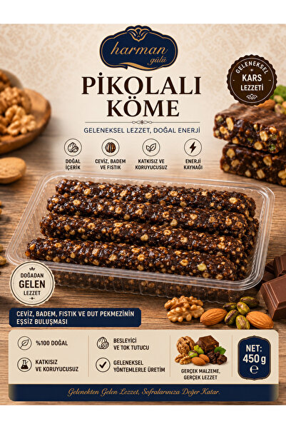 HARMANGÜLÜ PESTİL KÖME Harman Gülü Pikolalı Köme 450 g