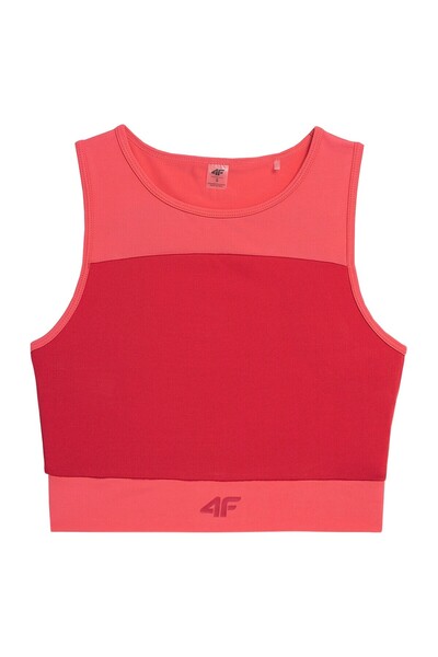 OEM 4F Top sportiv crop top cu uscare rapidă pentru femei, roz, Mărimea M
