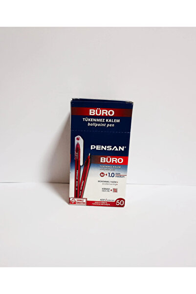 Generic Brand Ballpoint Pen Pensan 2270 1mm Red 50Pcs
