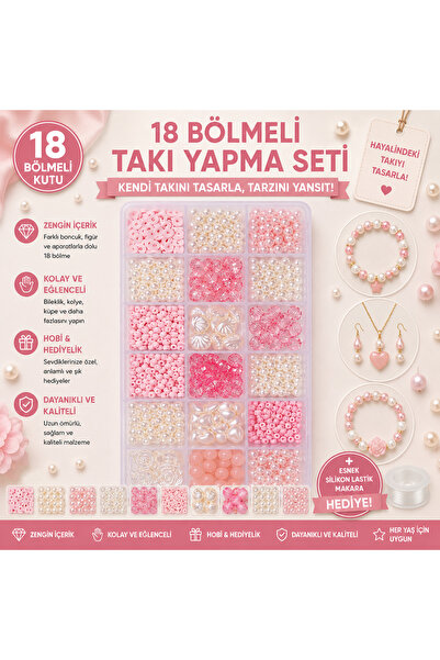 By MO Accessories SEZON NOU Set de bijuterii de vară în culori pudră, cu mărg...