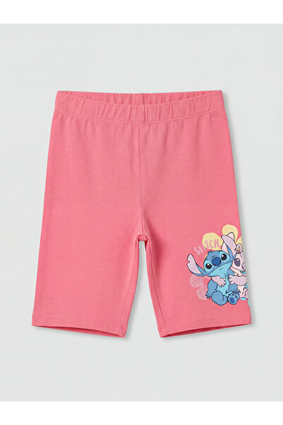LC Waikiki Colanți scurți pentru fete, imprimați cu Stitch și Angel