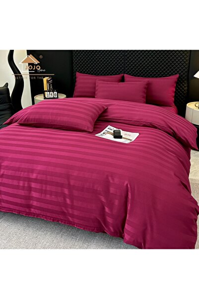 JOJO HOME Lenjerie de Pat 100% Bumbac, Damasc Deluxe Hotelier, 6 Piese, Cearc...