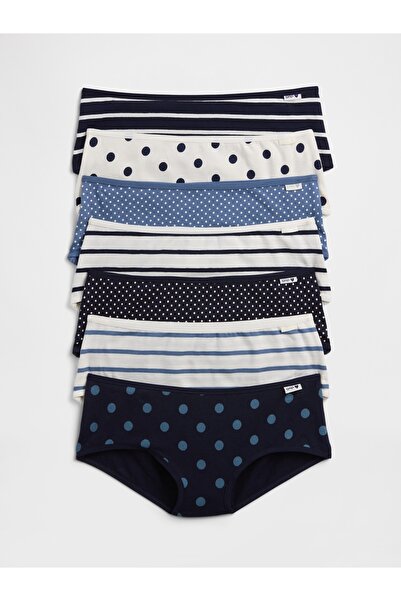 GAP Kız Çocuk Lacivert Hipster Külot Seti (7'li)