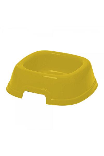 Georplast Large Square Pet Bowl Lime Green 26x26x8.5 cm for Dogs & Cats – Dur...
