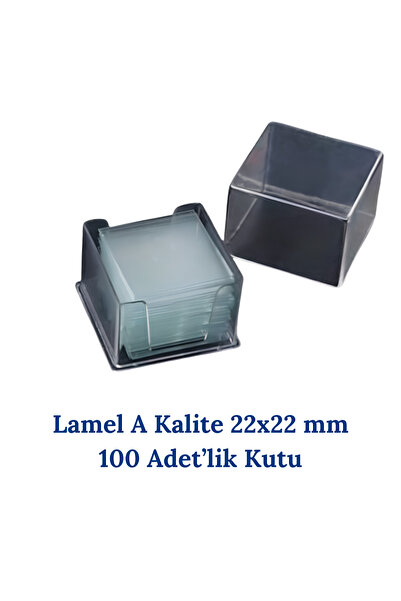Mr. Crowley Lamel 100 adet (1 kutu) (Boyut 22x22 mm) Mikroskop İçin Cam