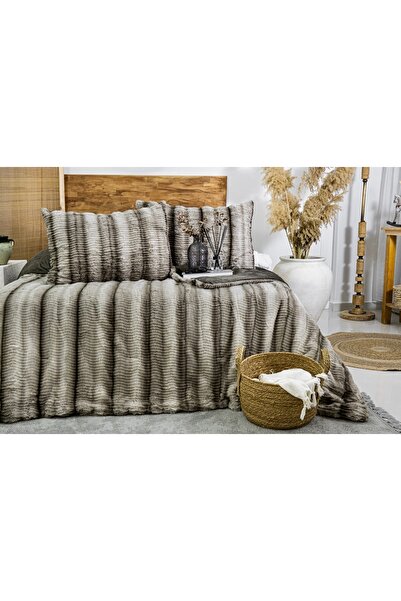Vivense JENNY ÇİFT KİŞİLİK COMFORTER YATAK ÖRTÜSÜ SETİ, KREM