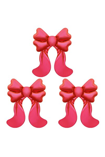 OEM Balloon Bow Decoration Set 4-Piece XXL Foil for Weddings & Parties – Pink