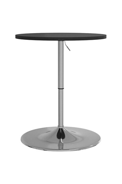 vidaxl Masă de bar, negru, 60x60x90 cm, lemn prelucrat și oțel cromat