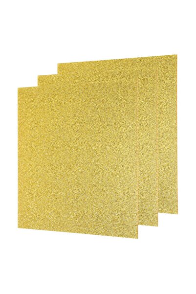 OEM Acrylic Craft Sheets 3-Pack 12x12 1/8in Glitter Glossy PMMA – Gold