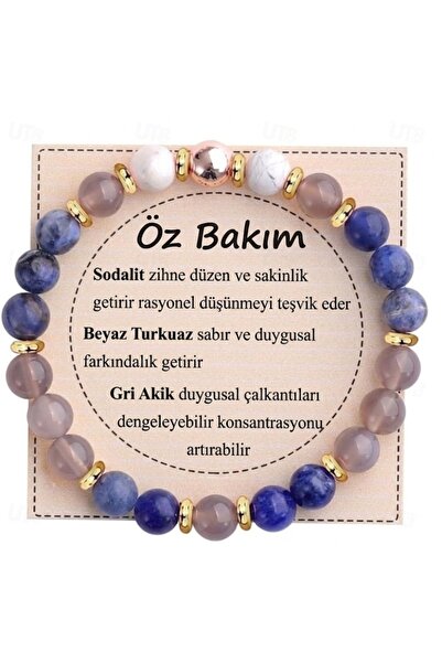 best bioenerji taş terapi Self-Care Natural Stone Bracelet (8 mm)