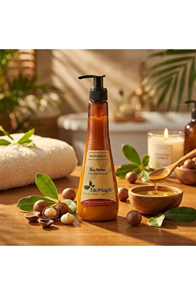 BIOMAGIC Balsam pentru păr vopsit cu ulei de macadamia, Biomagic, 300 ml