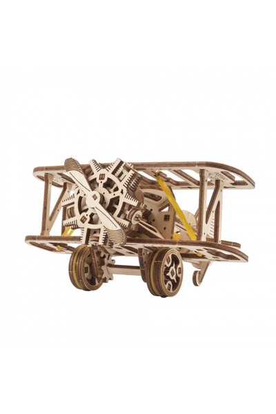 Ugears 3D Παζλ, Μίνι-διπλόπτερο, Ugears, ξύλο, 84 κομμάτια