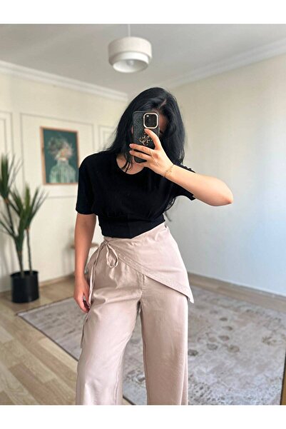 YELZEY BUTİK Waist Tie Detail Pants
