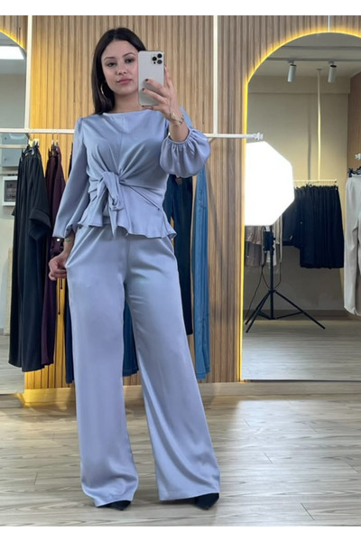 Butik Kadın Volanlı Saten Takım